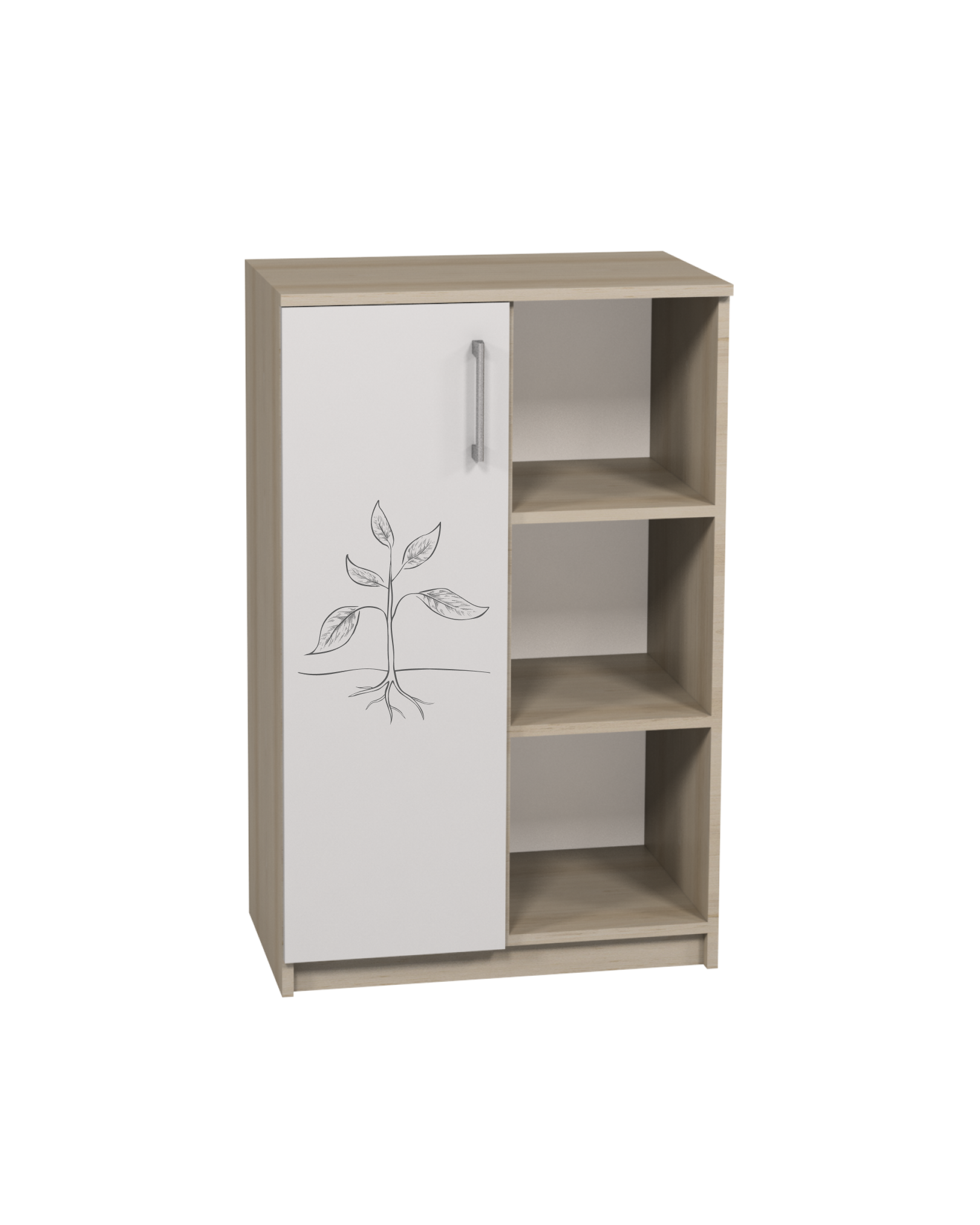 Шафа низька напівзакрита з унікальним фотодруком для кабінету БІОЛОГІЇ, 702х405х1105 мм, АНШАР ГРУП (7701 + Фбіол)